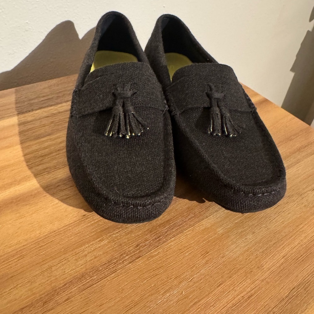 Rothys Merino Wool Tassel Driving Loafers Charcoal Gray Mens 10.5 EUC - Picture 2 of 10